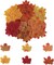 600PCS Artificial Maple Leaves for a Touch of Autumn Elegance, 8cm/3.1inch Faux Fall Leaves for Craft (Colorful)